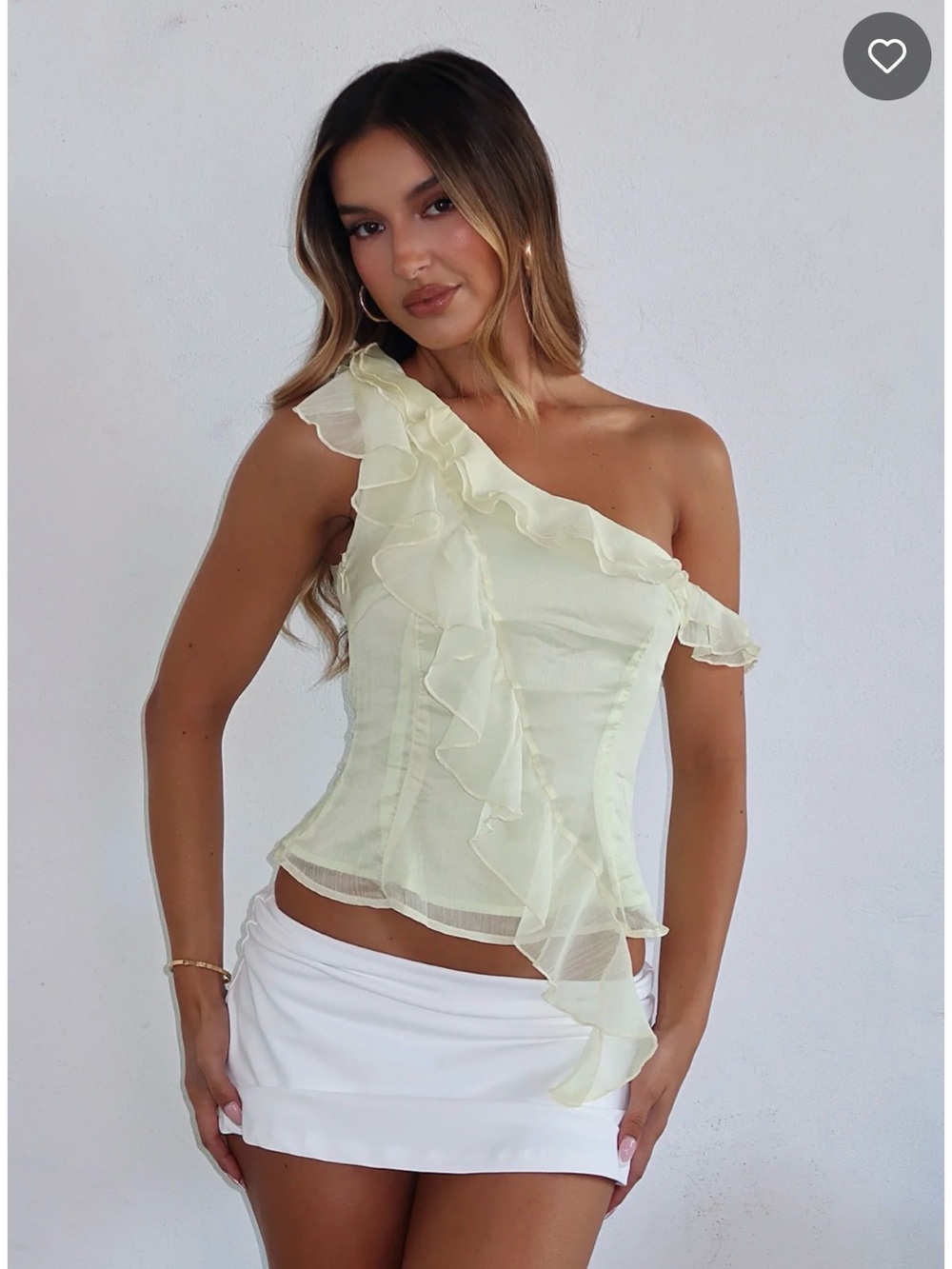 WHITE FOX Innocence Is Bliss Top | Lemon